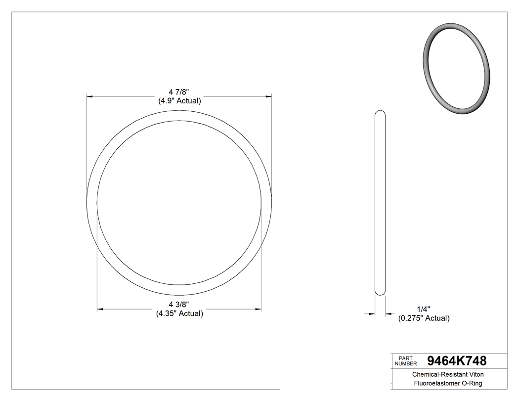 Technical drawing - 9464K748